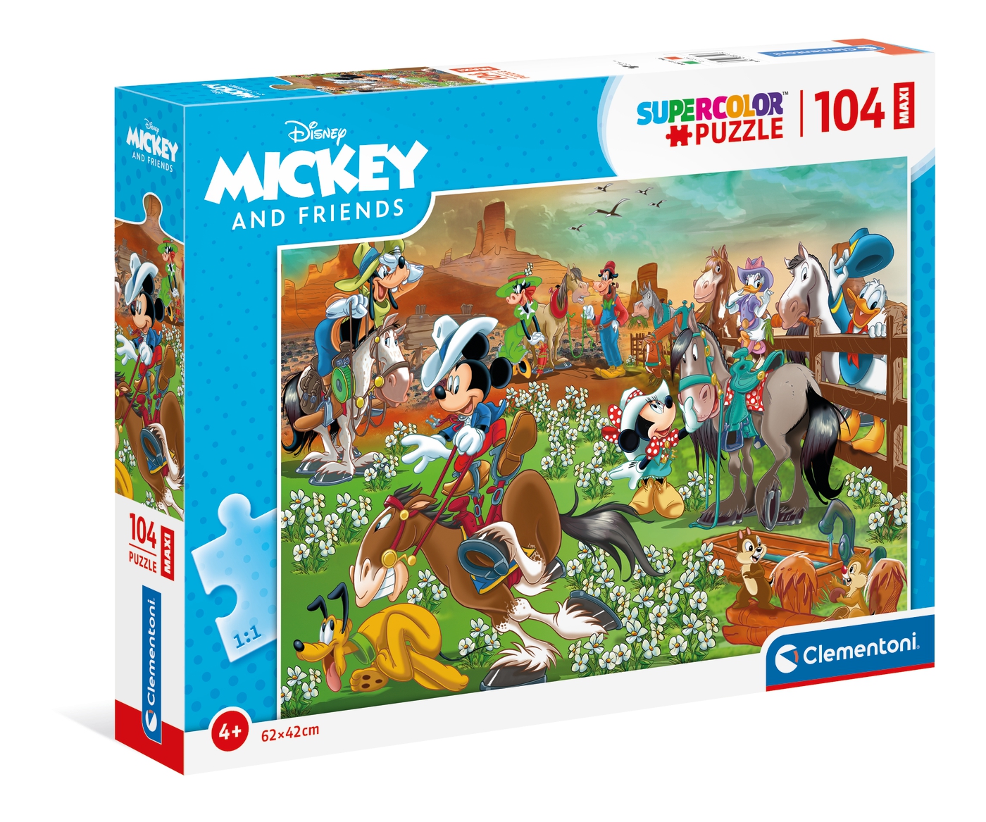 Disney Mickey And Friends 104 Pcs Supercolor Puzzle Clementoni