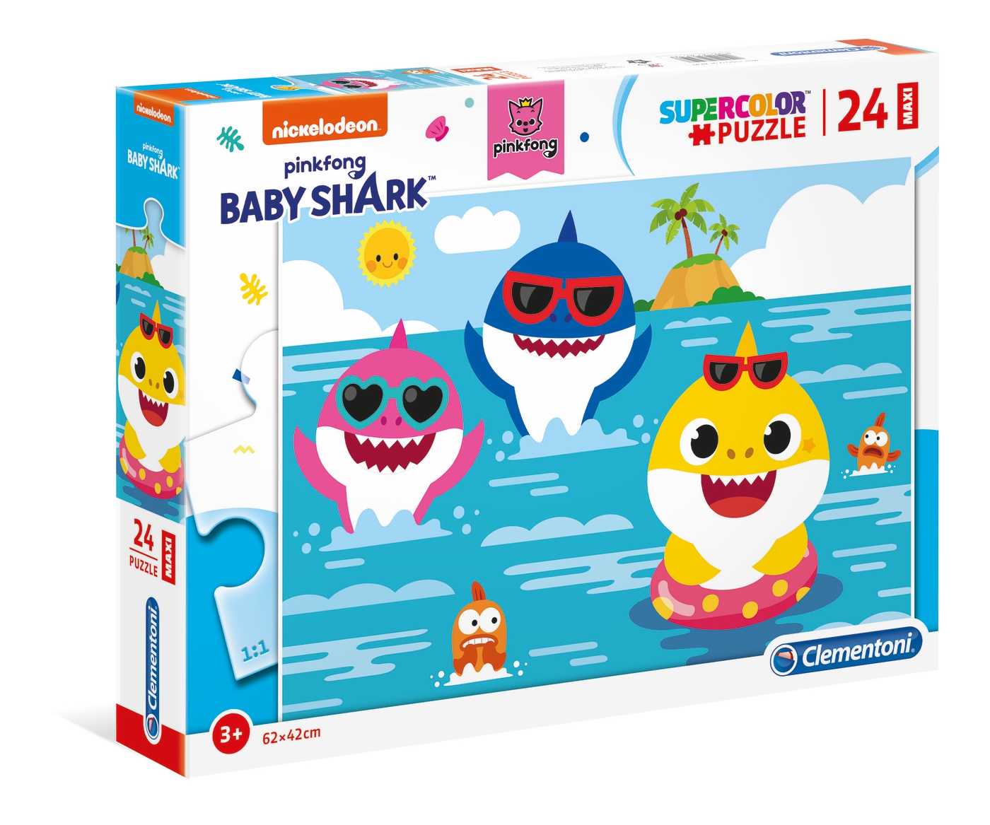 Baby Shark 24 pièces Supercolor Puzzle Clementoni