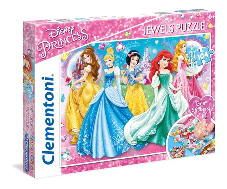 Disney Princess - 104 stuks - Juwelen Puzzel - Clementoni