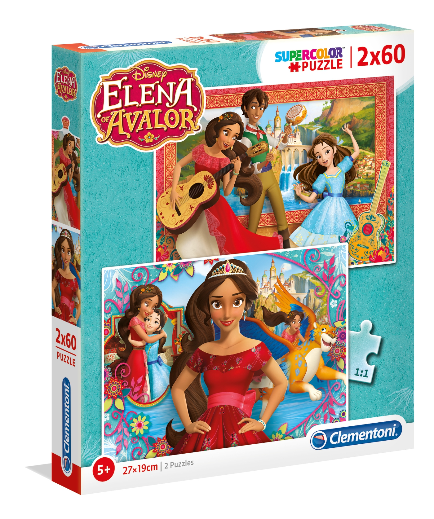 Disney Elena Di Avalor 2x60 Teile Supercolor Puzzle Clementoni