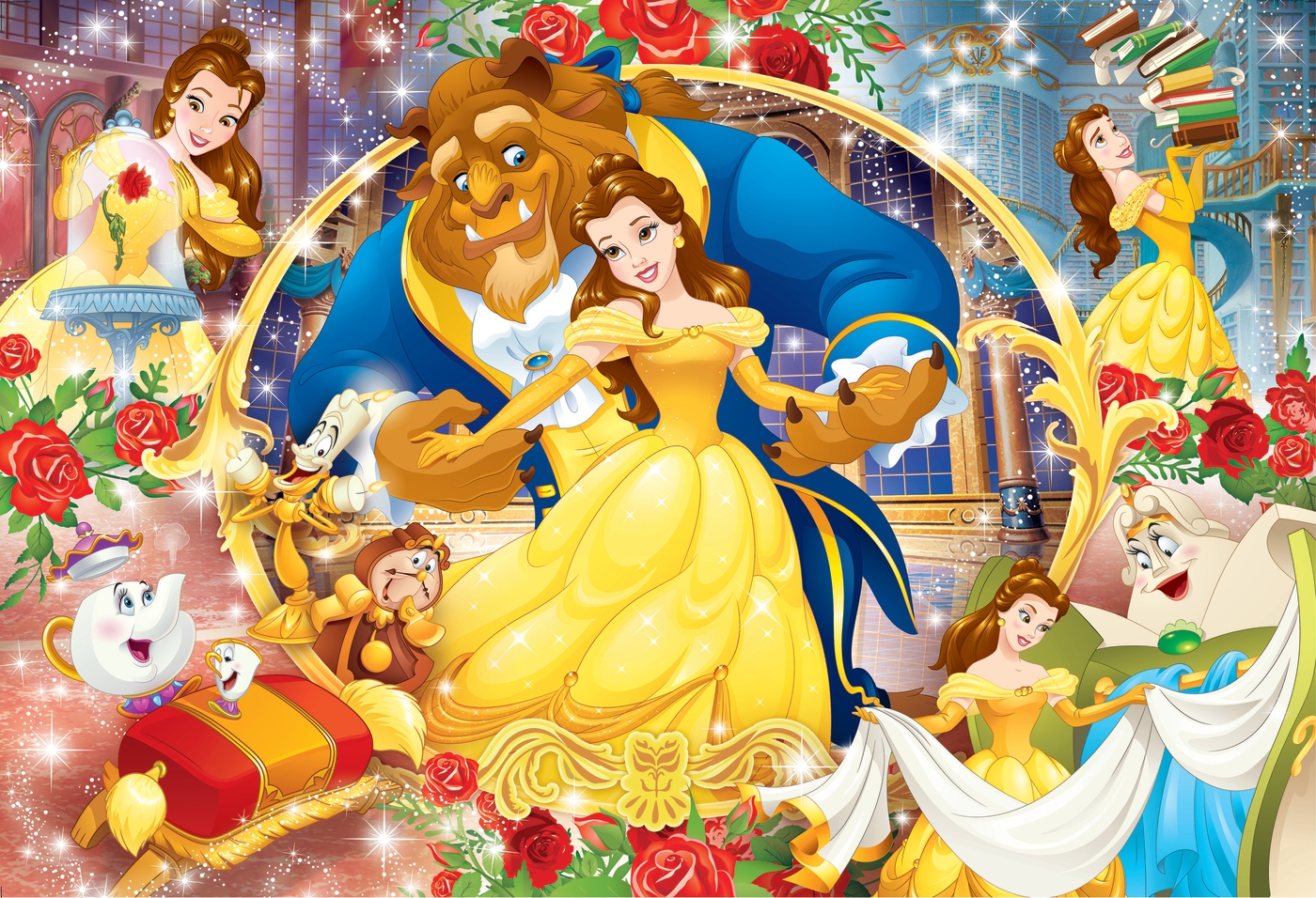 Disney Princess Beauty And The Beast 104 Teile Supercolor Puzzle Clementoni