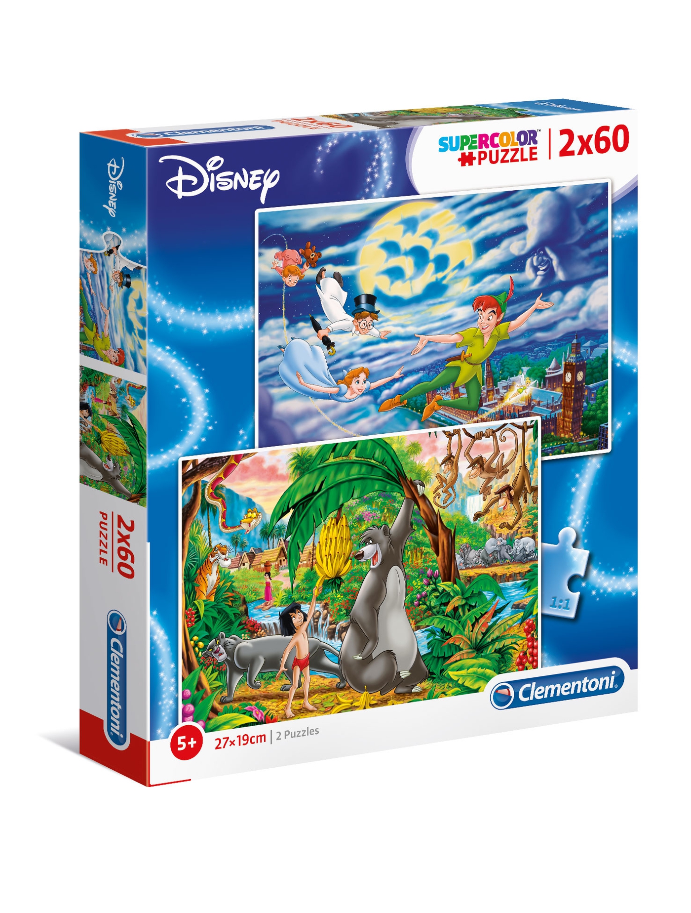 Disney Peter Pan + The Jungle Book - 2x60 pcs - Supercolor ...