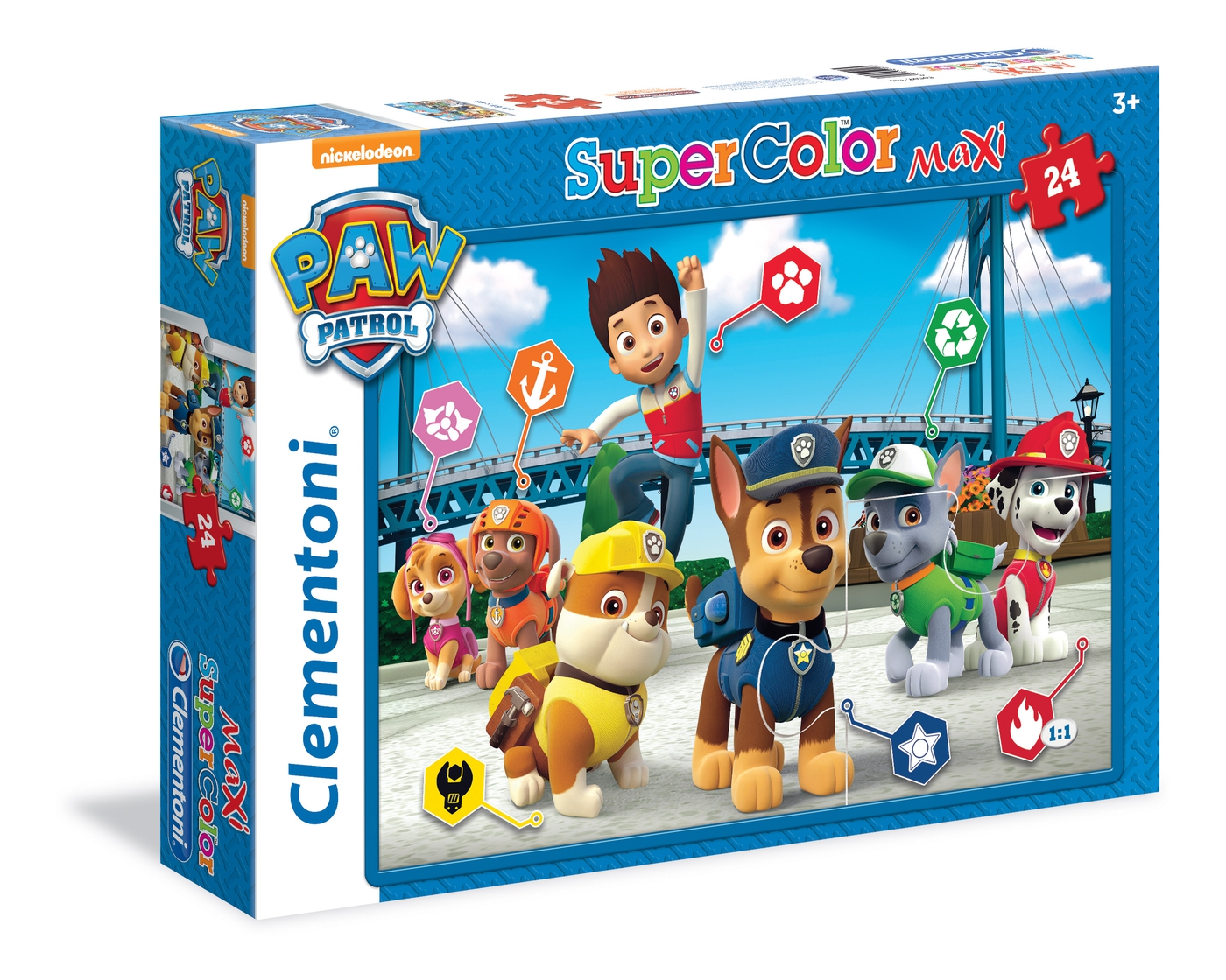 Paw Patrol - 24 Pcs - Supercolor Puzzle - Clementoni