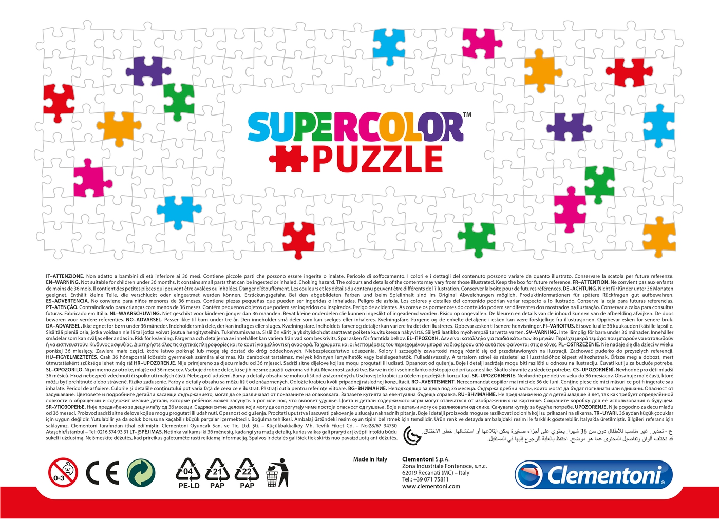 Disney Toy Story 4 104 Pieces Supercolor Puzzle Clementoni