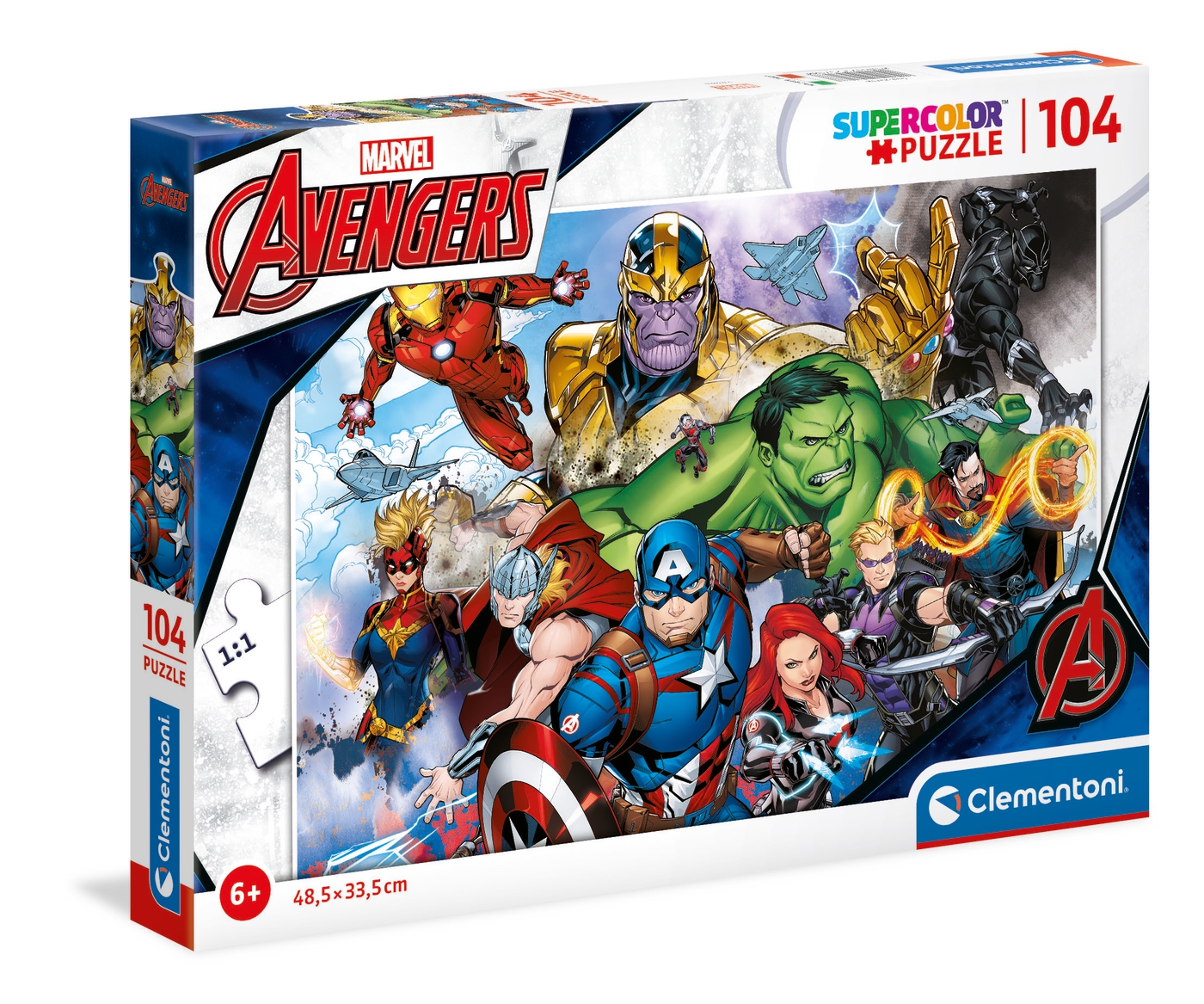 Marvel Avengers - 104 Pcs - Supercolor Puzzle - Clementoni