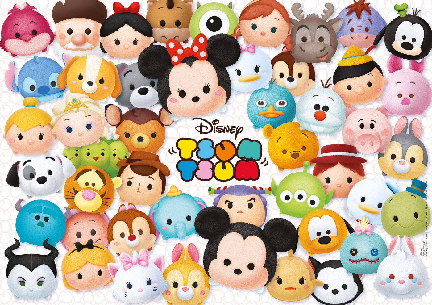  Disney  Tsum  Tsum  60 pe as Supercolor Puzzle Clementoni