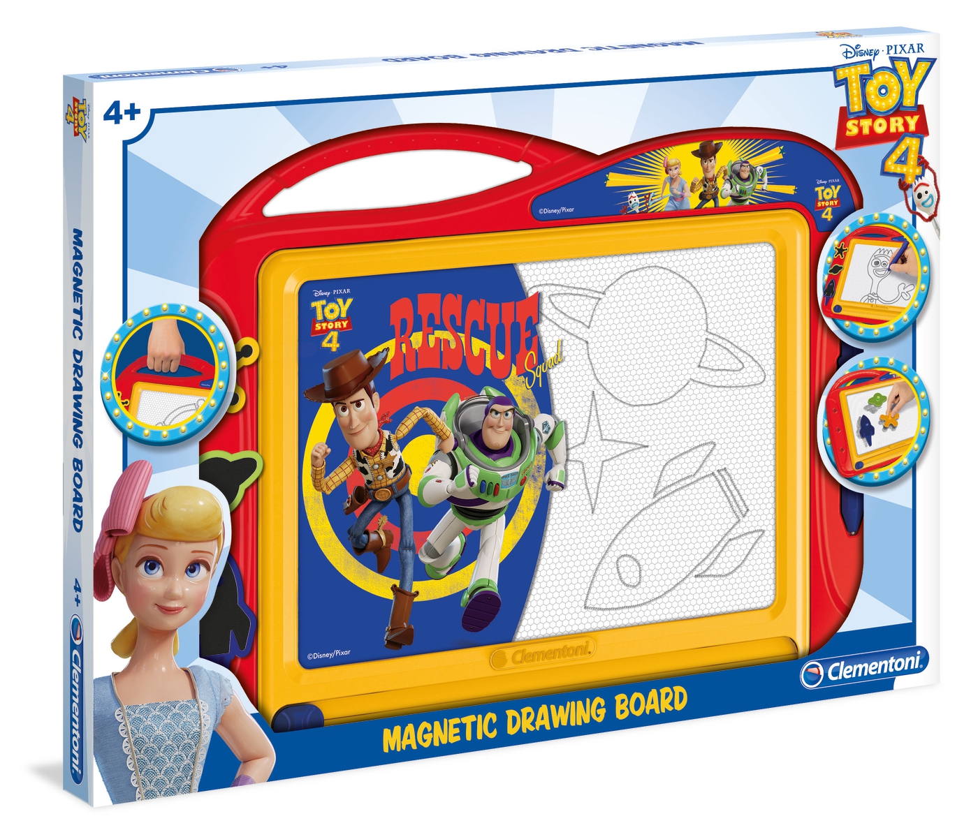 Toy Story 4 - Magnetic Drawing Board - Clementoni