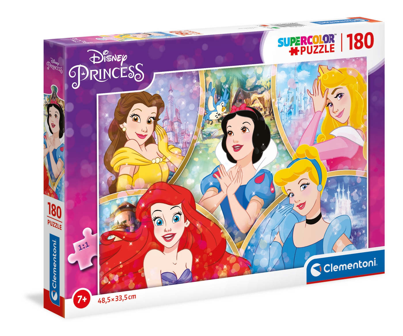 Disney Princess - 180 pcs - Supercolor Puzzle - Clementoni