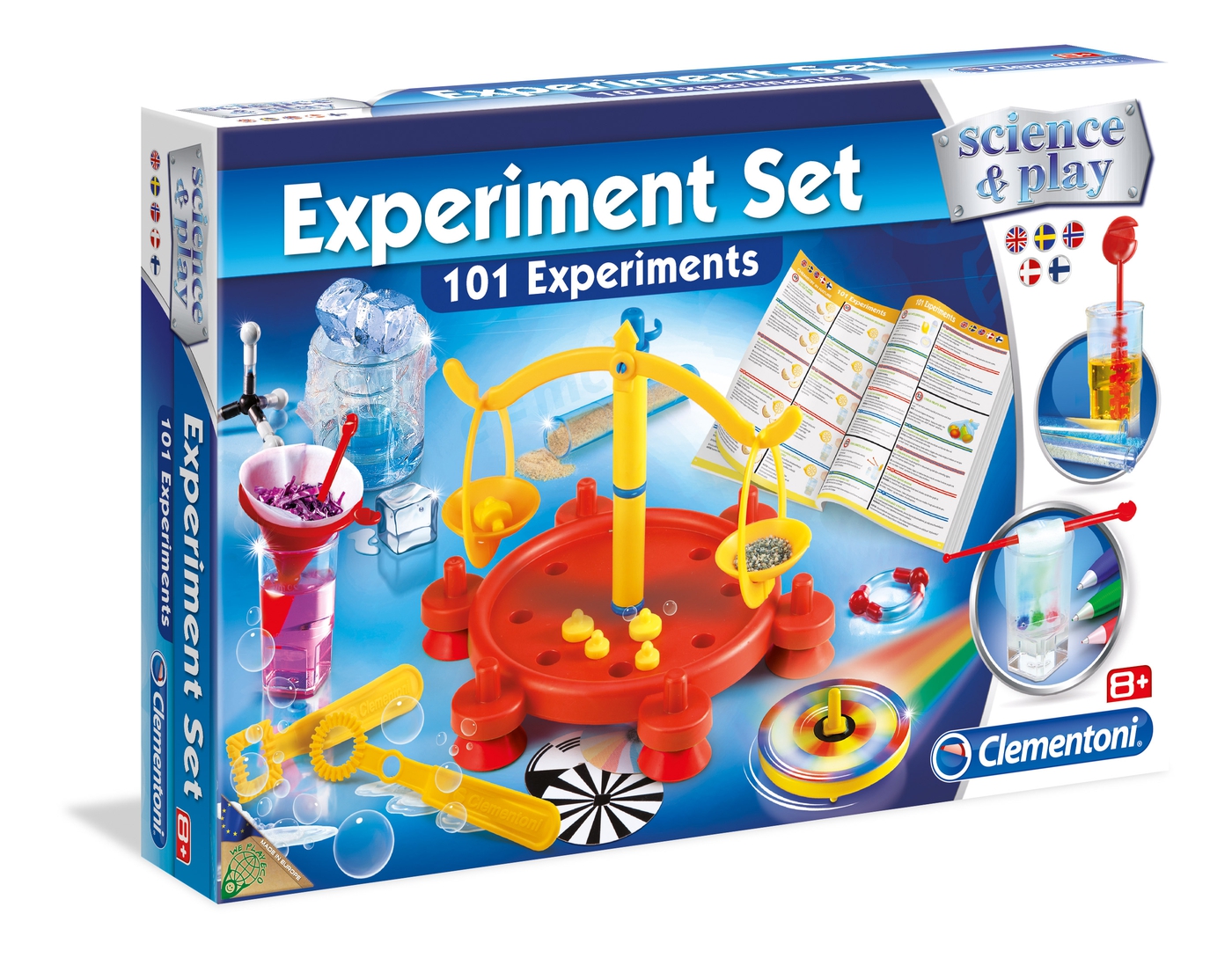 experiment set 4 in 1 clementoni